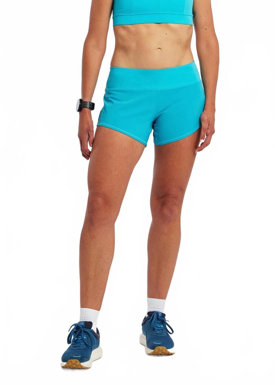 NEW OISELLE women's roga running shorts in robin